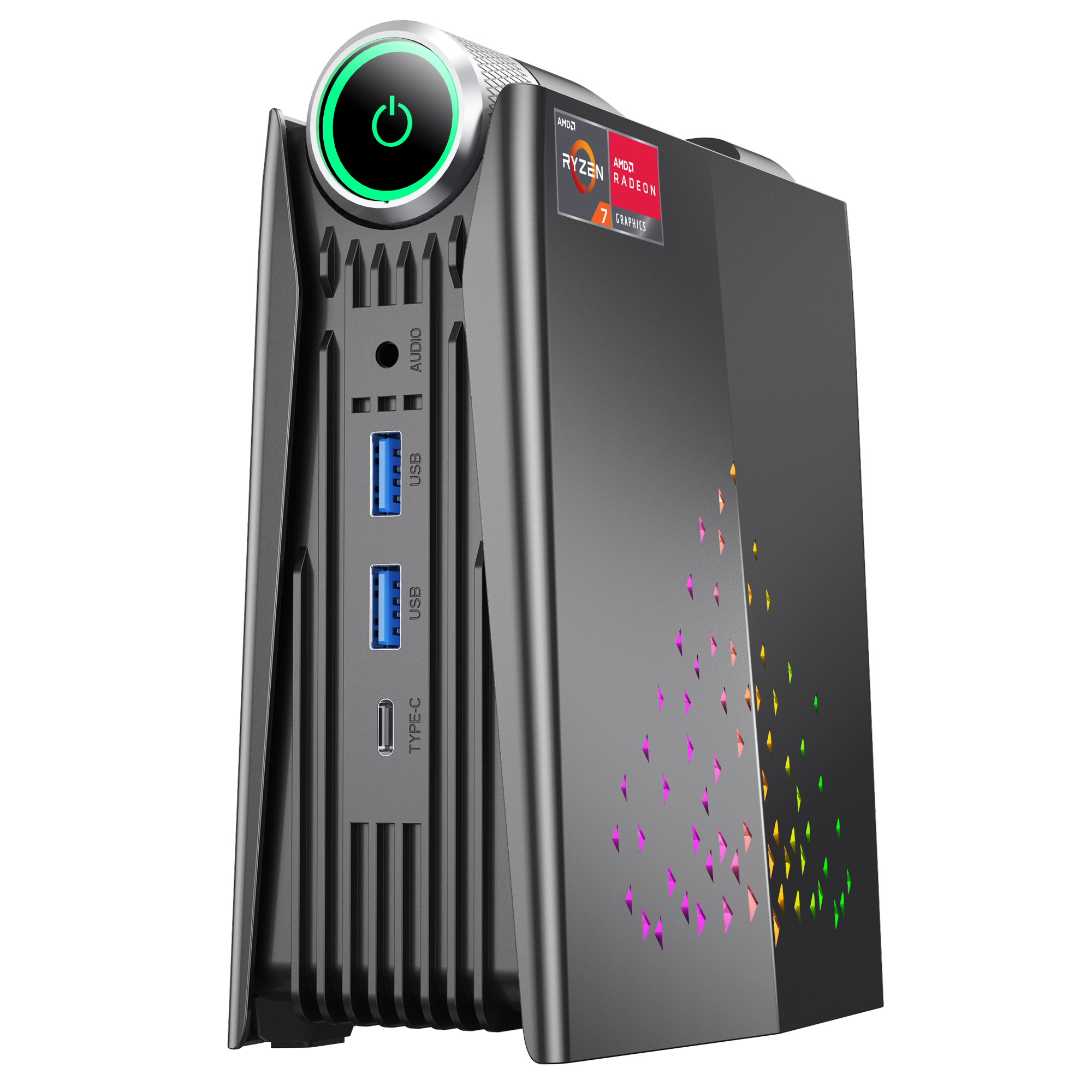 自作小型ゲーミングPC　Ryzen5 1600X /128GB/8GB/RX560 キューブPC・ミニPC Amazon.co.jp: 【本格派R7・全アルミボディ】GEEKOM A5 ミニpc AMD