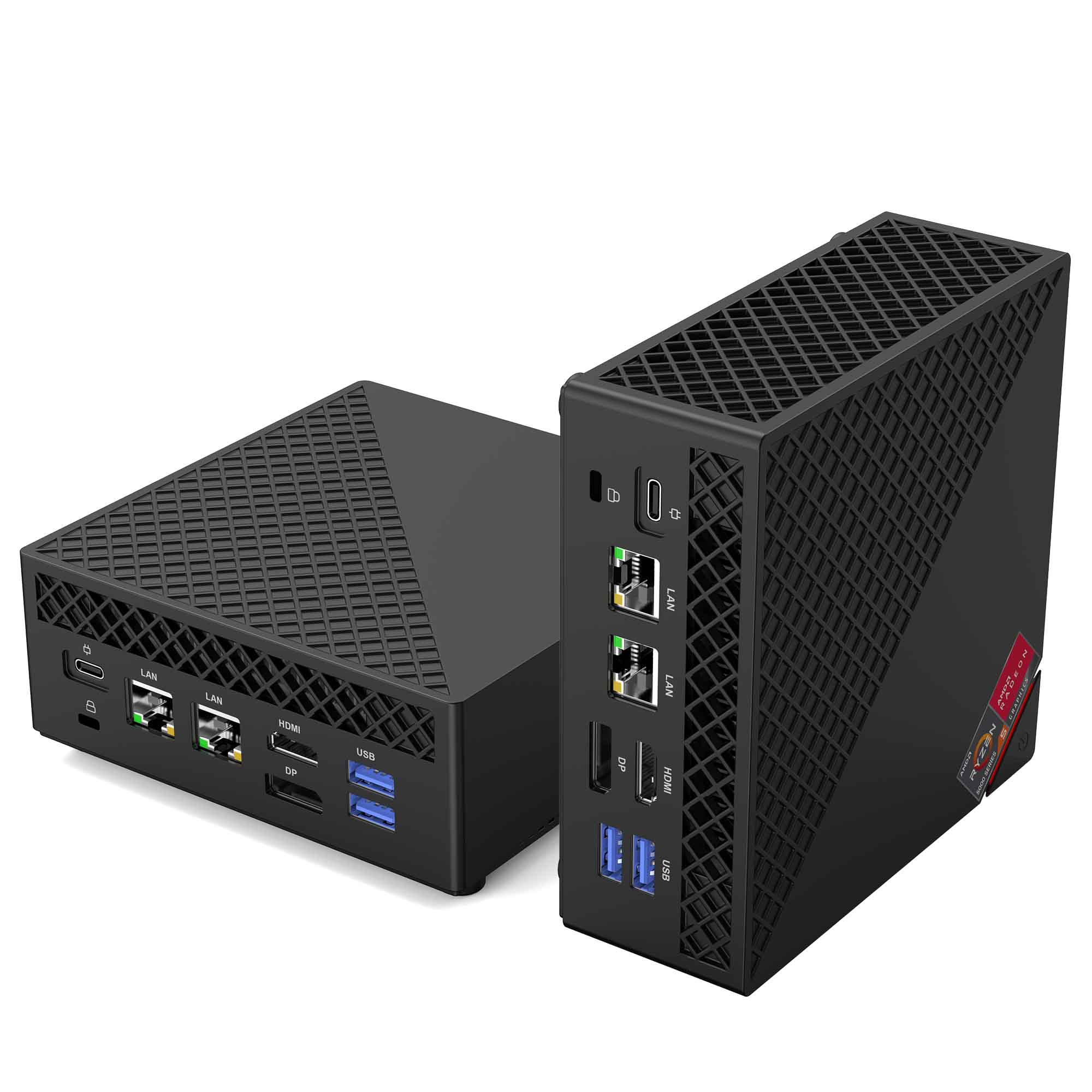 Nipogi ゲーミング AMD Ryzen7 5700U ミニpc 新版小型ゲーミングpc 最大4.3GHz 8C16T 32gb DDR4 512gb mini pc 4K 3画面出力 小型pc 静音 WiFi 6 BT5.2 Win11