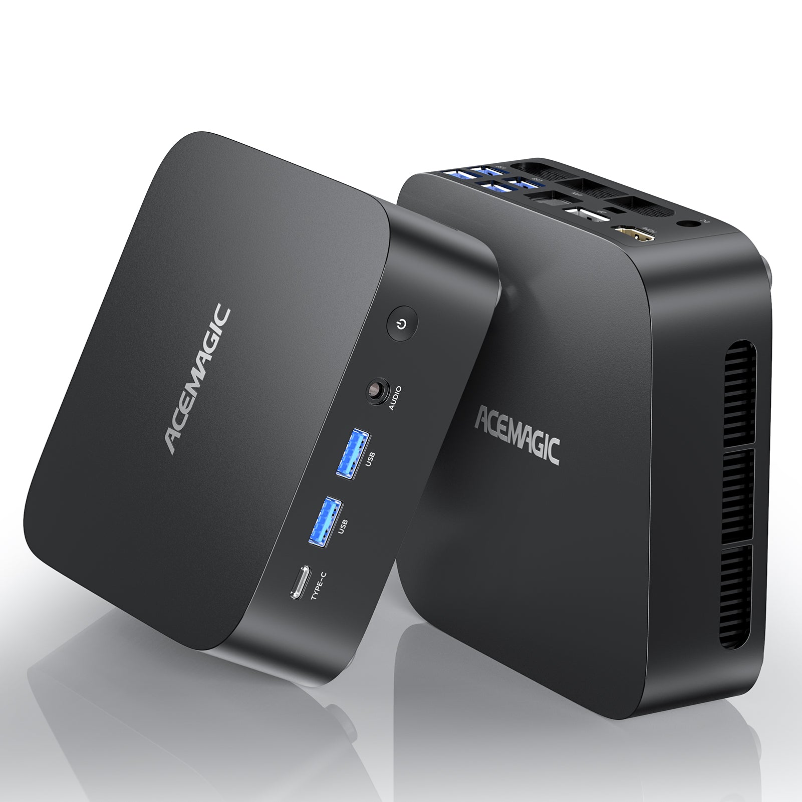 ACEMAGIC 2025年最新 ミニpc AMD R5 7430U【16GB DDR4  512SSD M.2 NVMe】 Windows11Pro対応 最大4.3GHz mini pc WiFi6 SSD容量拡大可能 小型pc 4K@60Hz 静音 高速熱放散 ミニパソコン 6C12T BT5.2