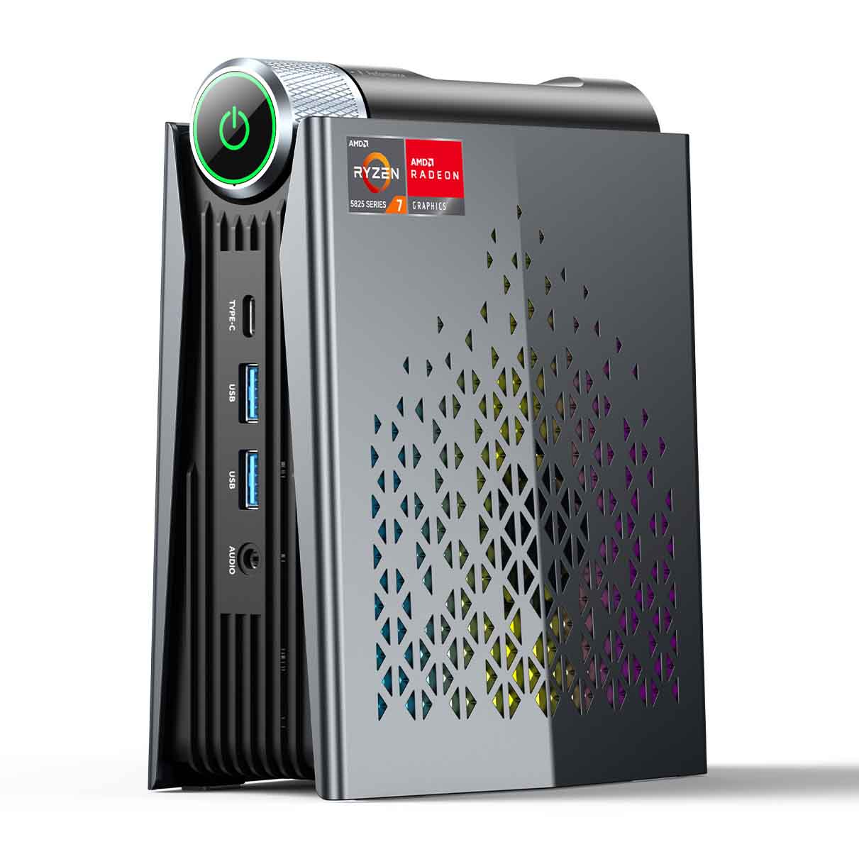 ミニPC 高性能 AMD Ryzen7 6800H 32GB DDR5 1TB SSD PCIE3.0 mini pc 8C/16T 最大4.7GHz 高速熱放散 4K@60Hz Type-C+HDMI+DP 3画面出力 高速WiFi6